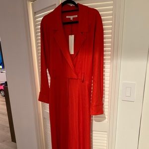 Veronica Beard Red Lionel Jumpsuit